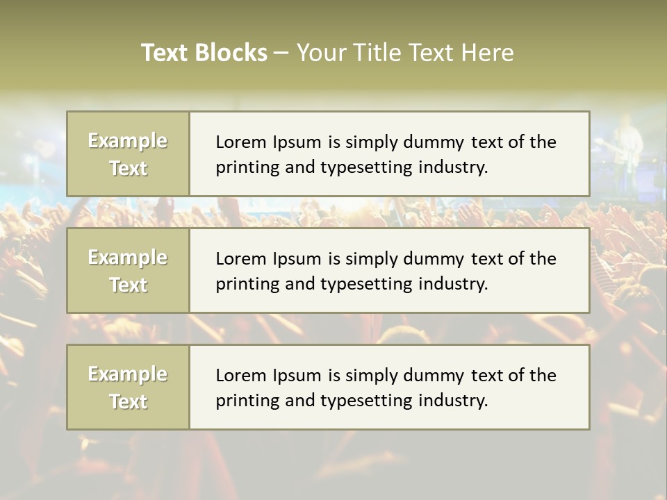 Loud Cheer Background PowerPoint Template