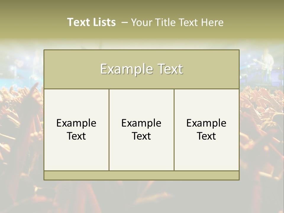 Loud Cheer Background PowerPoint Template
