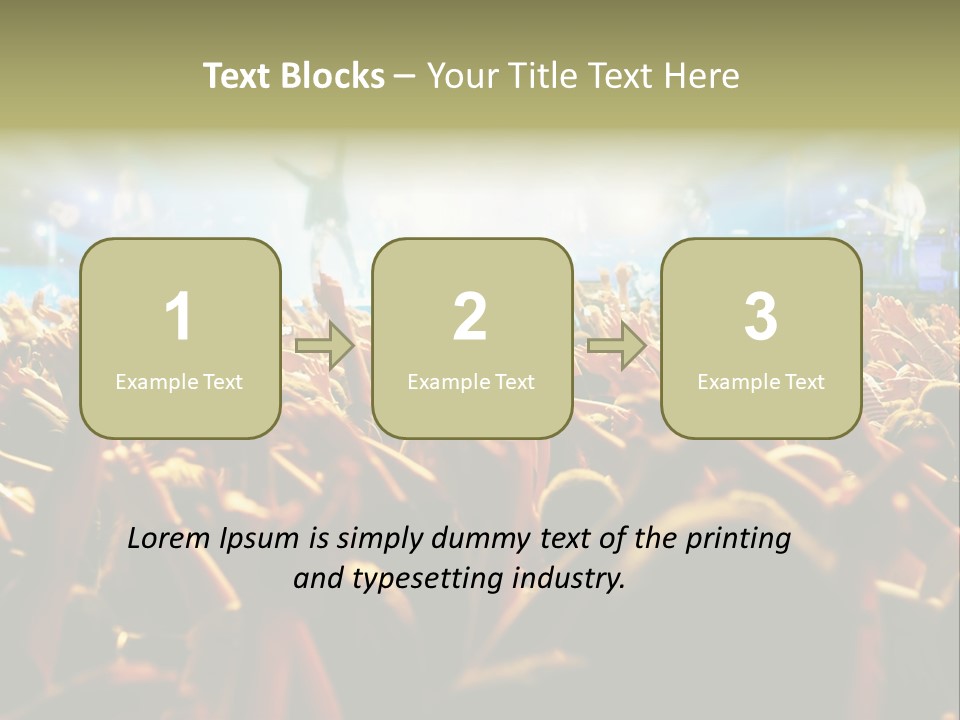 Loud Cheer Background PowerPoint Template