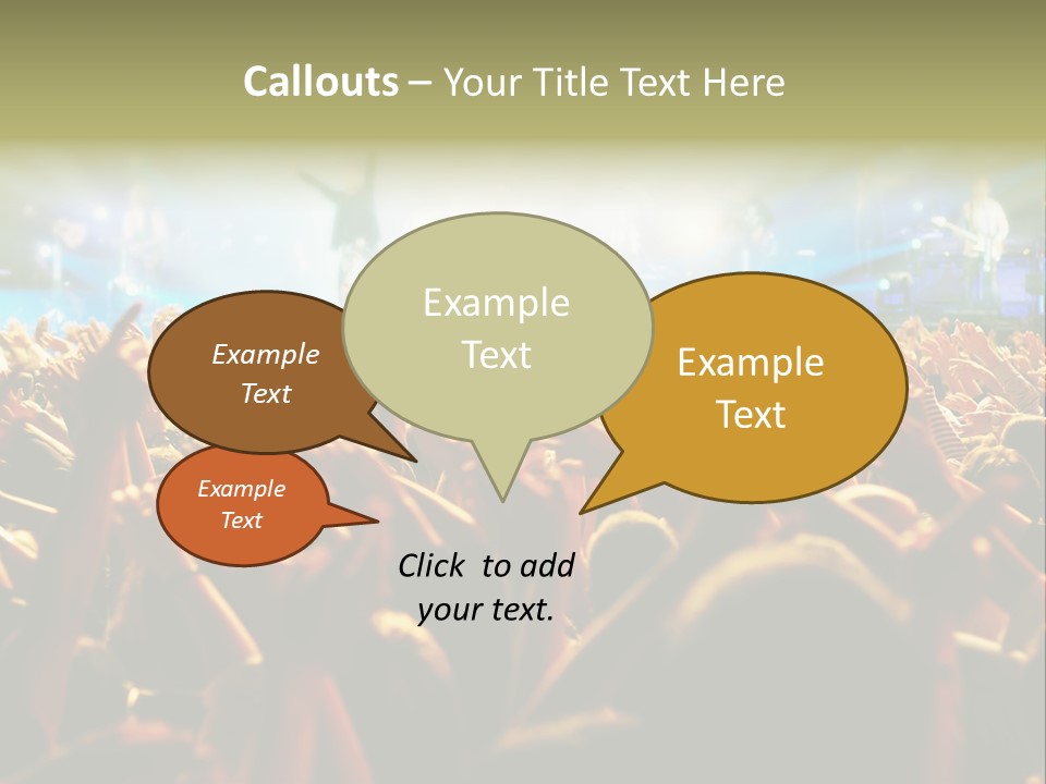 Loud Cheer Background PowerPoint Template