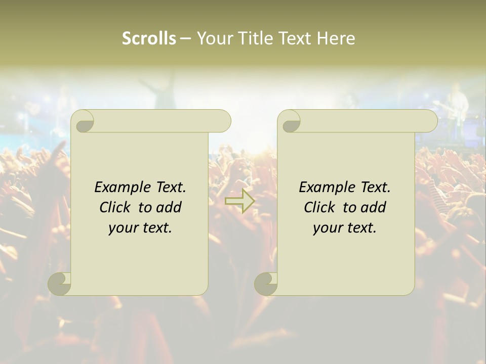Loud Cheer Background PowerPoint Template