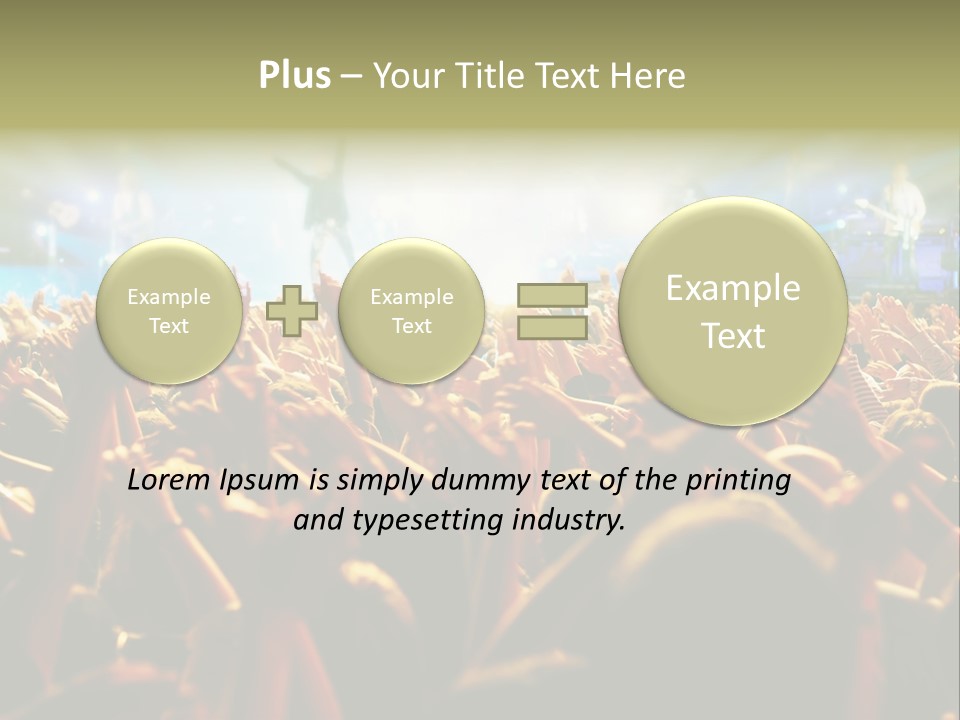 Loud Cheer Background PowerPoint Template