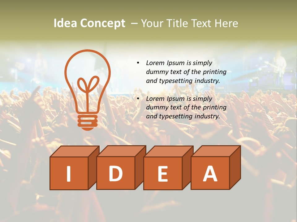 Loud Cheer Background PowerPoint Template