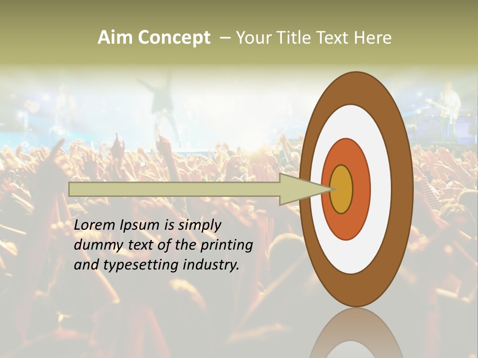 Loud Cheer Background PowerPoint Template