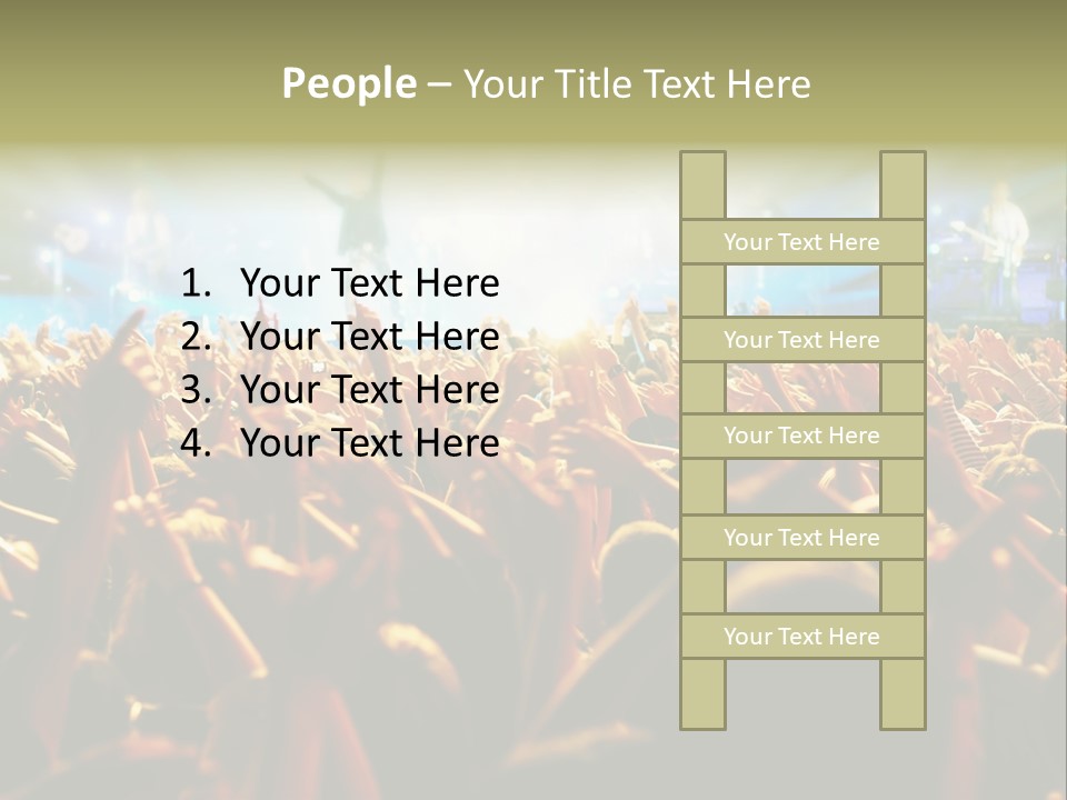 Loud Cheer Background PowerPoint Template