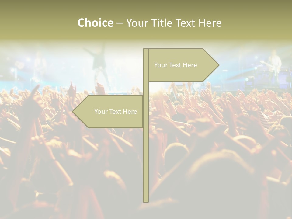 Loud Cheer Background PowerPoint Template