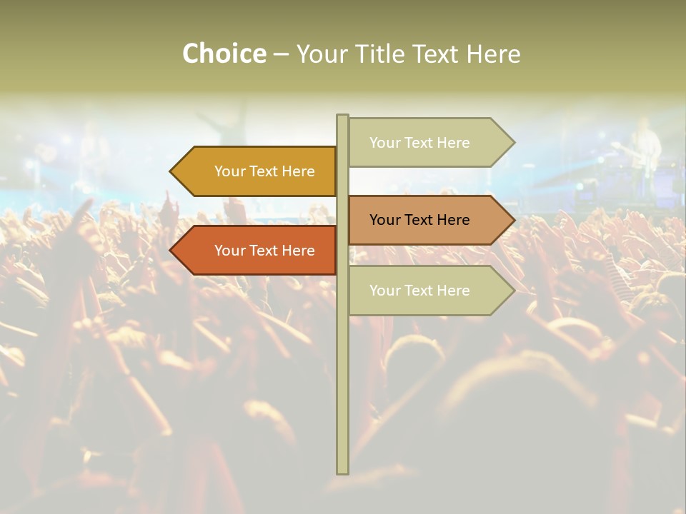 Loud Cheer Background PowerPoint Template