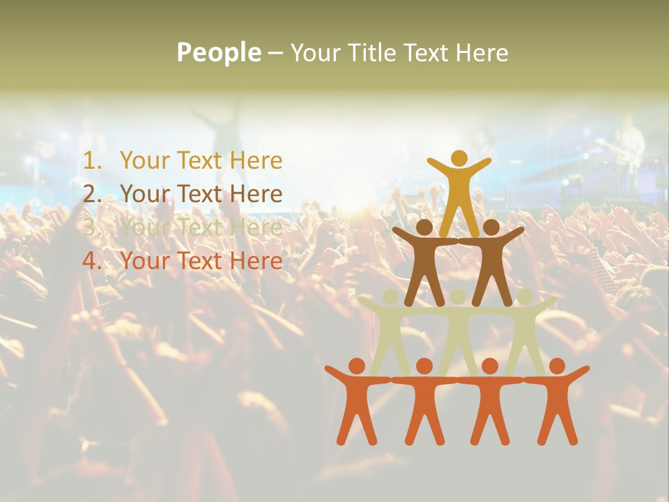 Loud Cheer Background PowerPoint Template