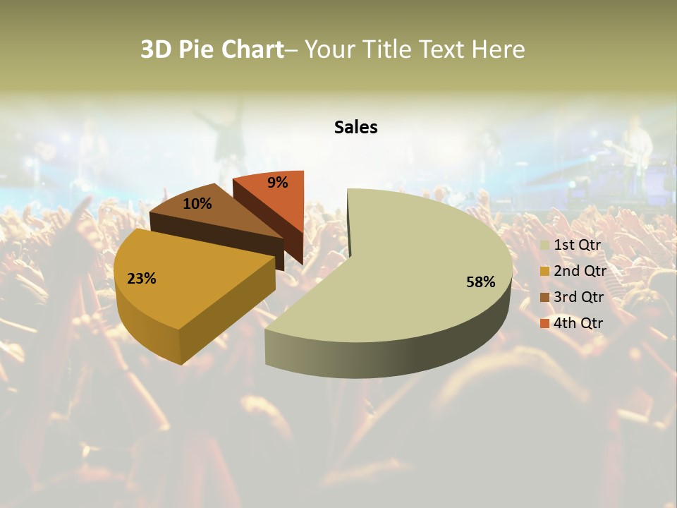 Loud Cheer Background PowerPoint Template