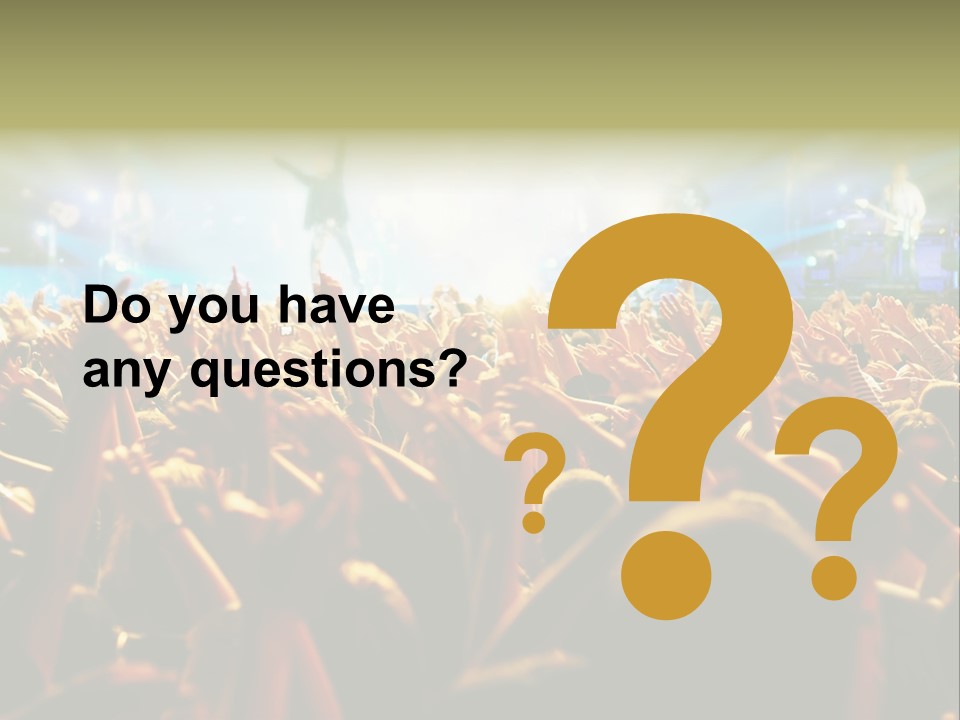 Loud Cheer Background PowerPoint Template