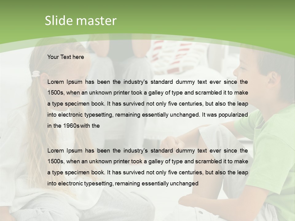 Family Caucasian  PowerPoint Template