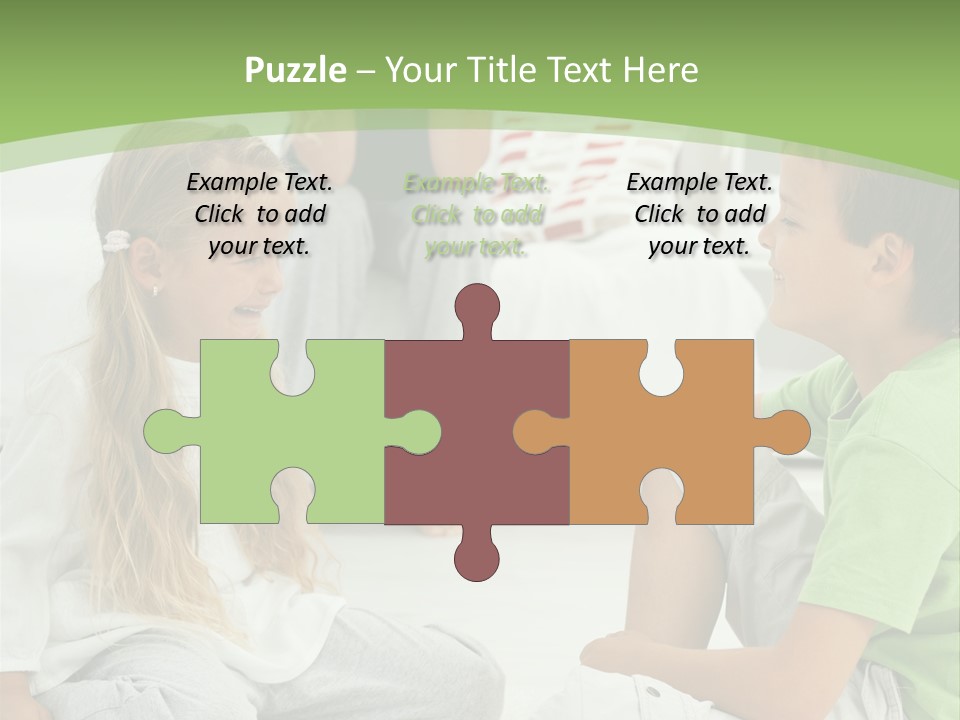 Family Caucasian  PowerPoint Template