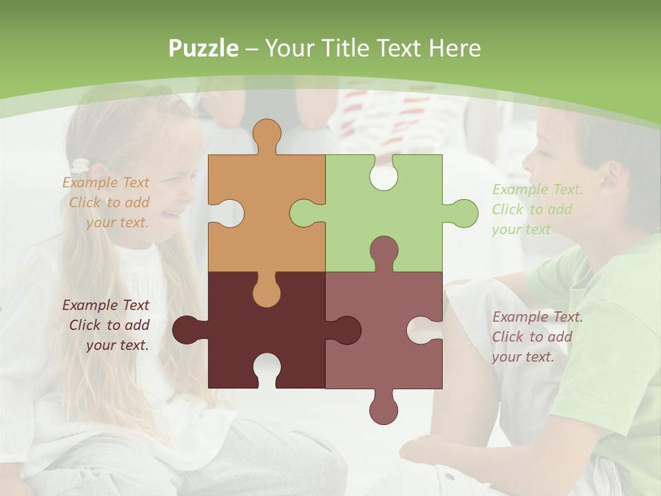 Family Caucasian  PowerPoint Template