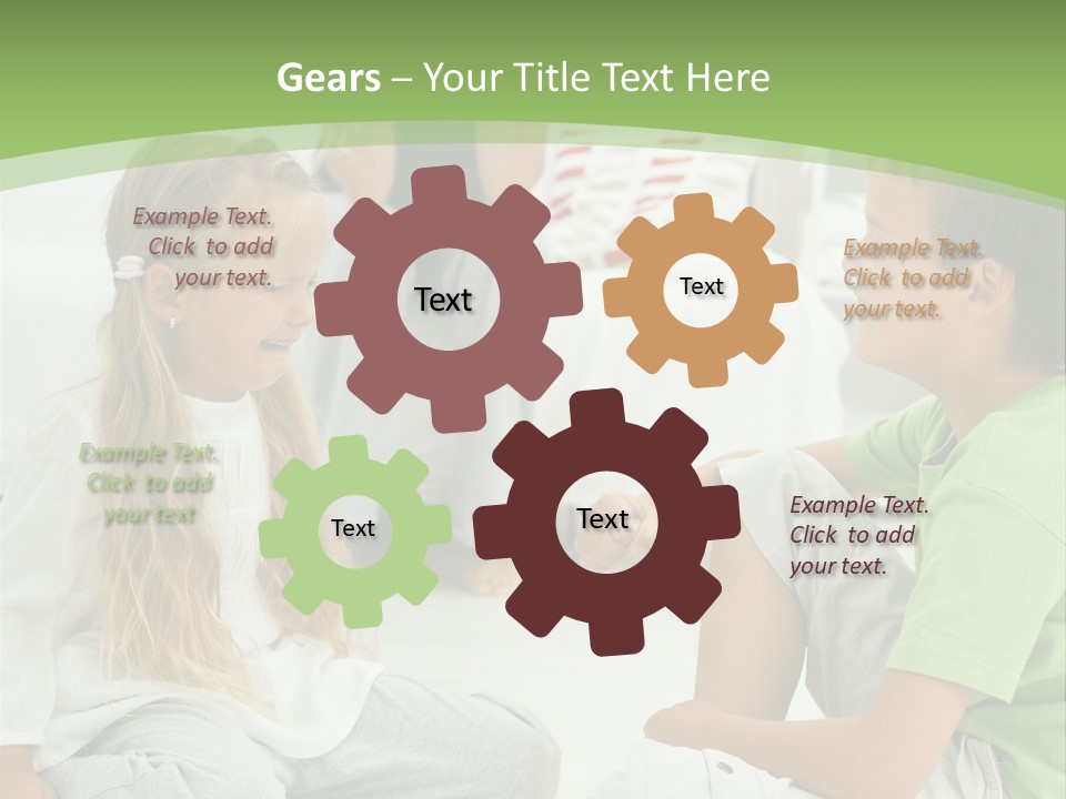 Family Caucasian  PowerPoint Template