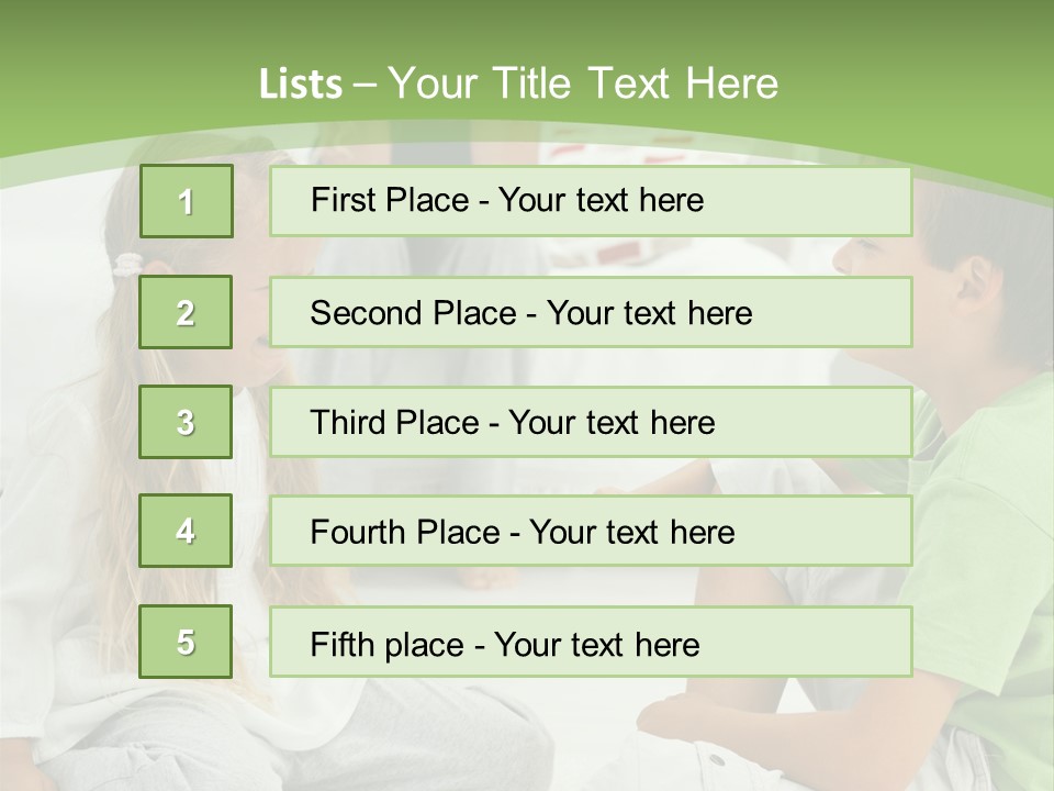 Family Caucasian  PowerPoint Template