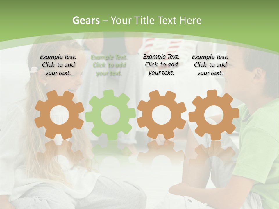 Family Caucasian  PowerPoint Template