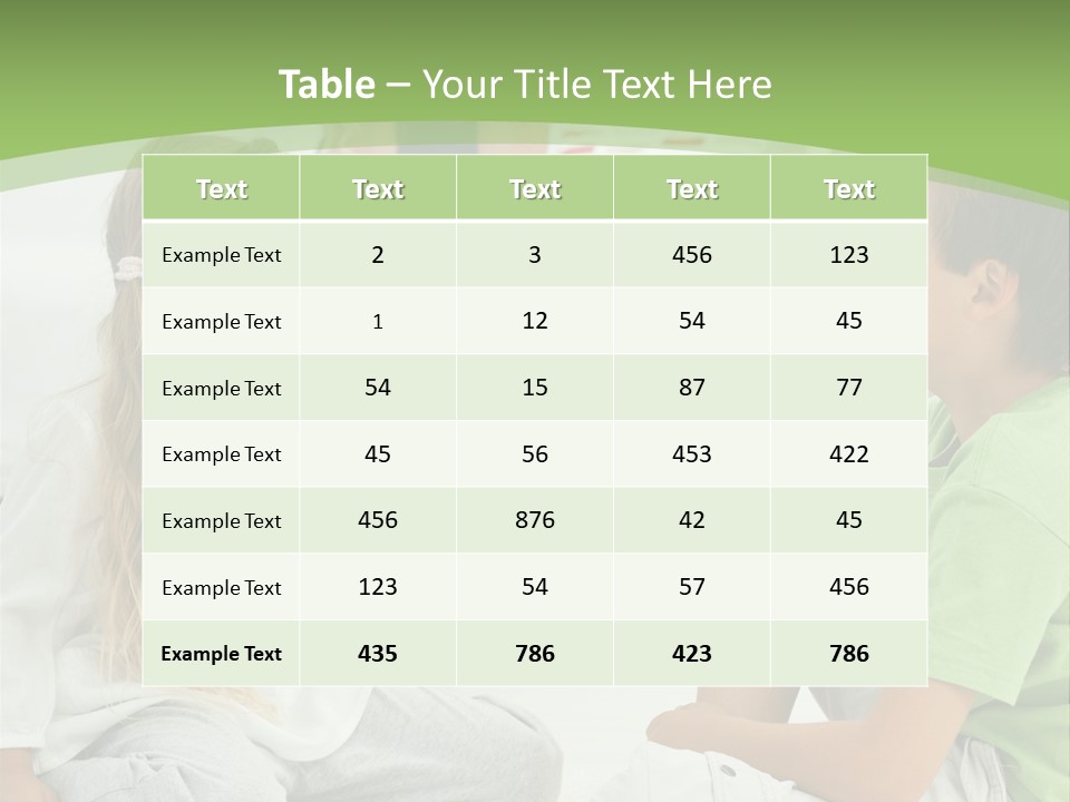 Family Caucasian  PowerPoint Template