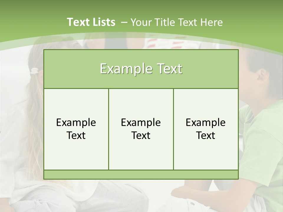 Family Caucasian  PowerPoint Template