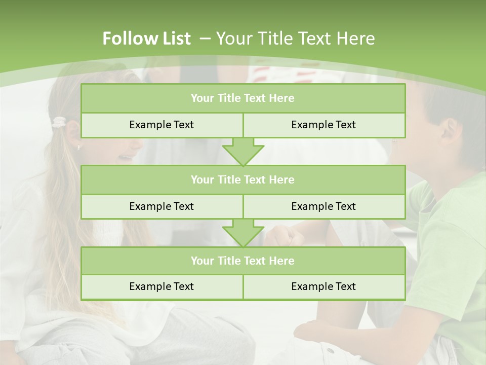 Family Caucasian  PowerPoint Template