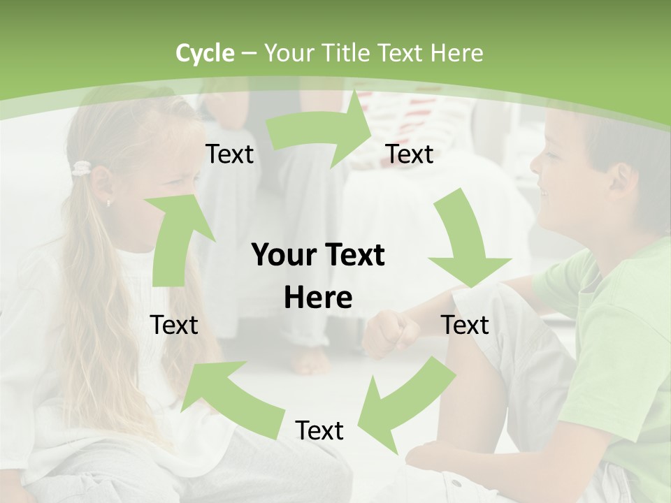 Family Caucasian  PowerPoint Template