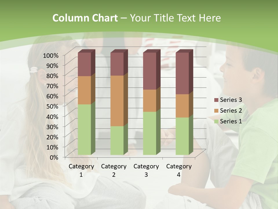 Family Caucasian  PowerPoint Template