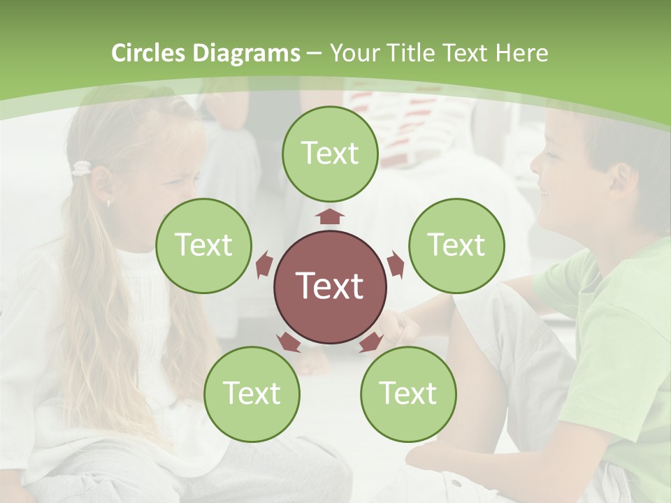 Family Caucasian  PowerPoint Template