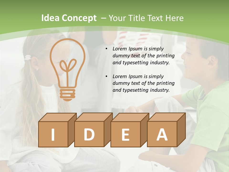 Family Caucasian  PowerPoint Template