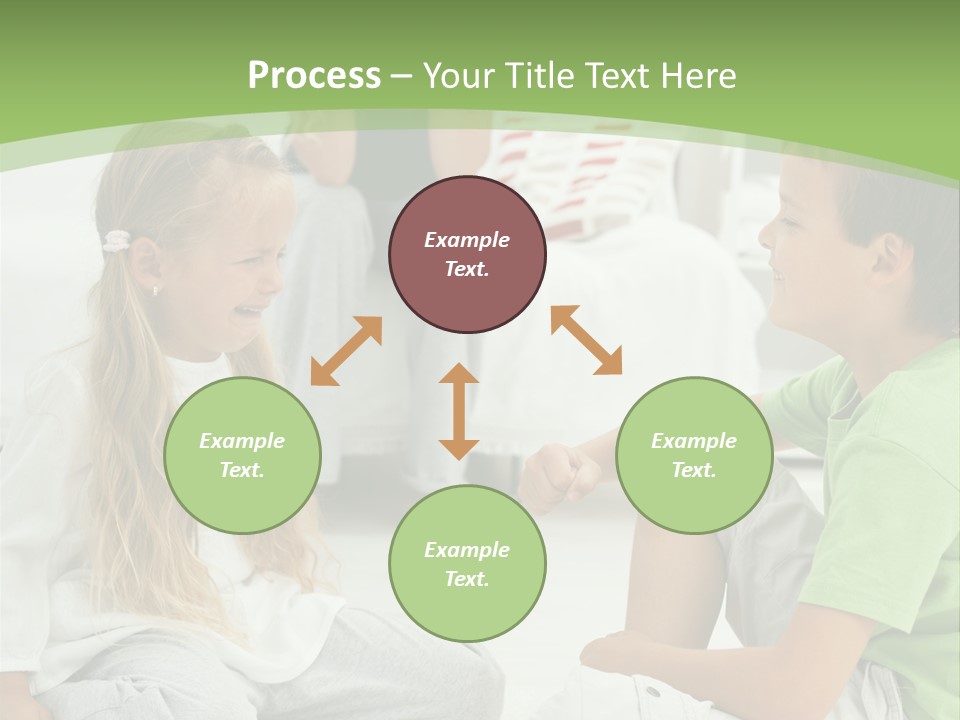 Family Caucasian  PowerPoint Template