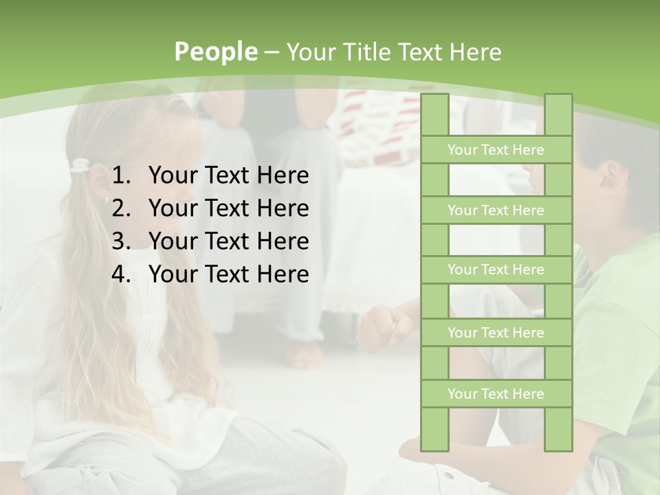 Family Caucasian  PowerPoint Template