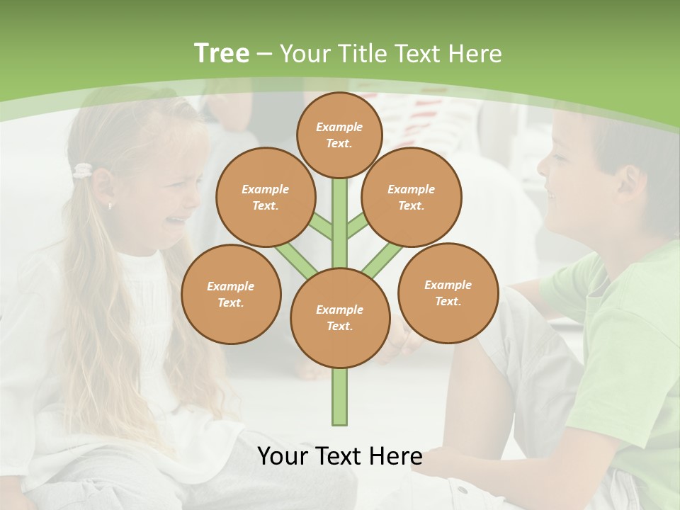 Family Caucasian  PowerPoint Template