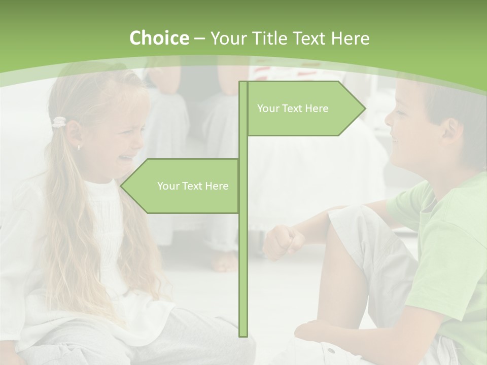 Family Caucasian  PowerPoint Template