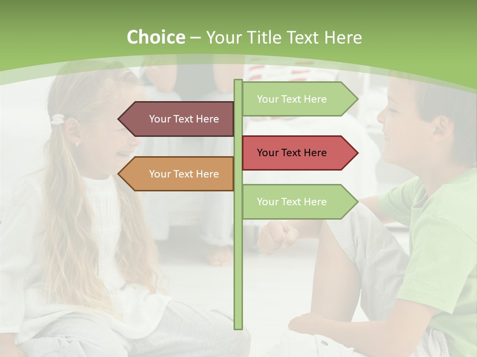 Family Caucasian  PowerPoint Template