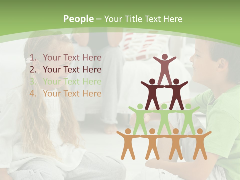 Family Caucasian  PowerPoint Template