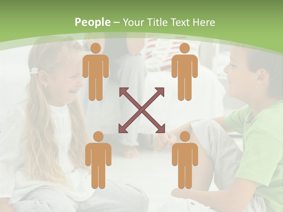 Family Caucasian  PowerPoint Template