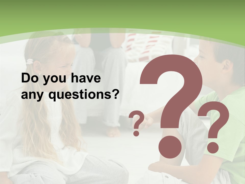 Family Caucasian  PowerPoint Template