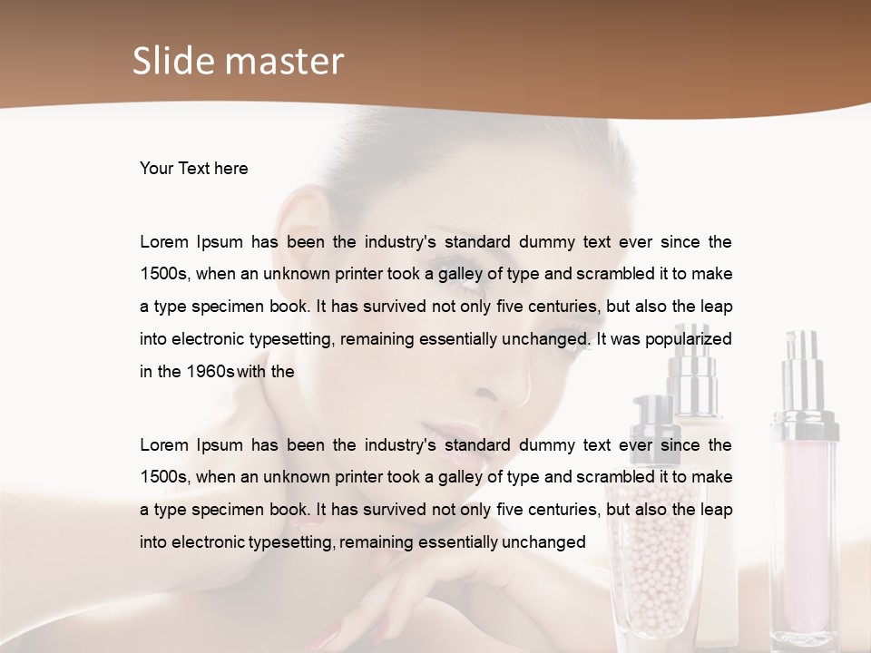 Mirror Girl Moisture PowerPoint Template