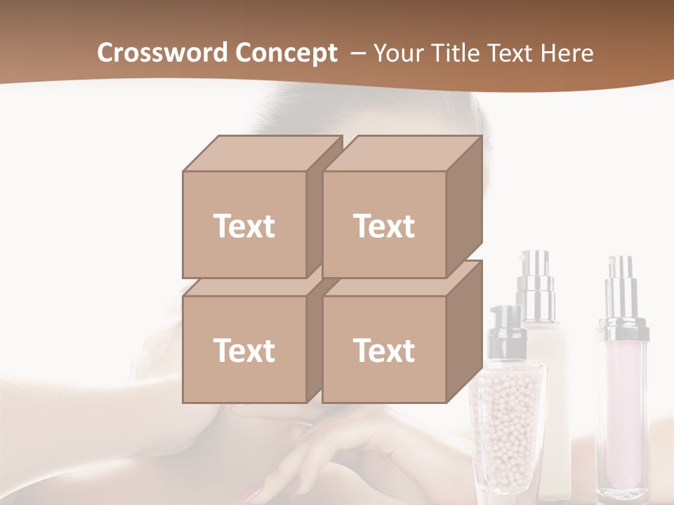 Mirror Girl Moisture PowerPoint Template