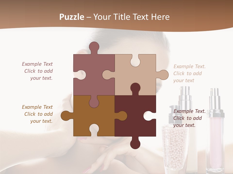 Mirror Girl Moisture PowerPoint Template