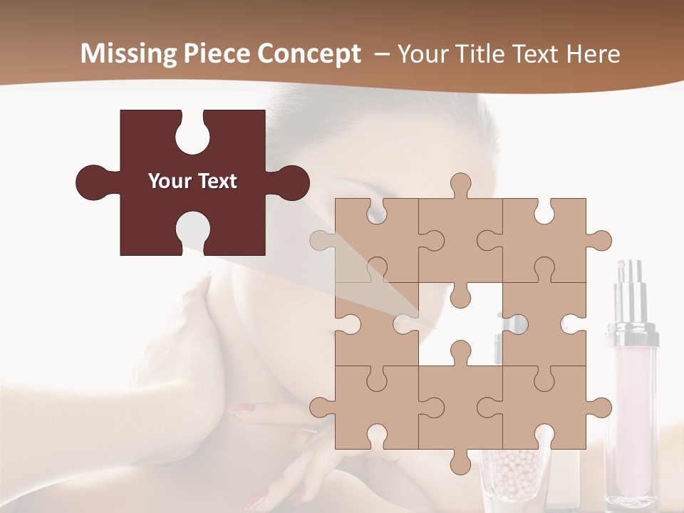 Mirror Girl Moisture PowerPoint Template