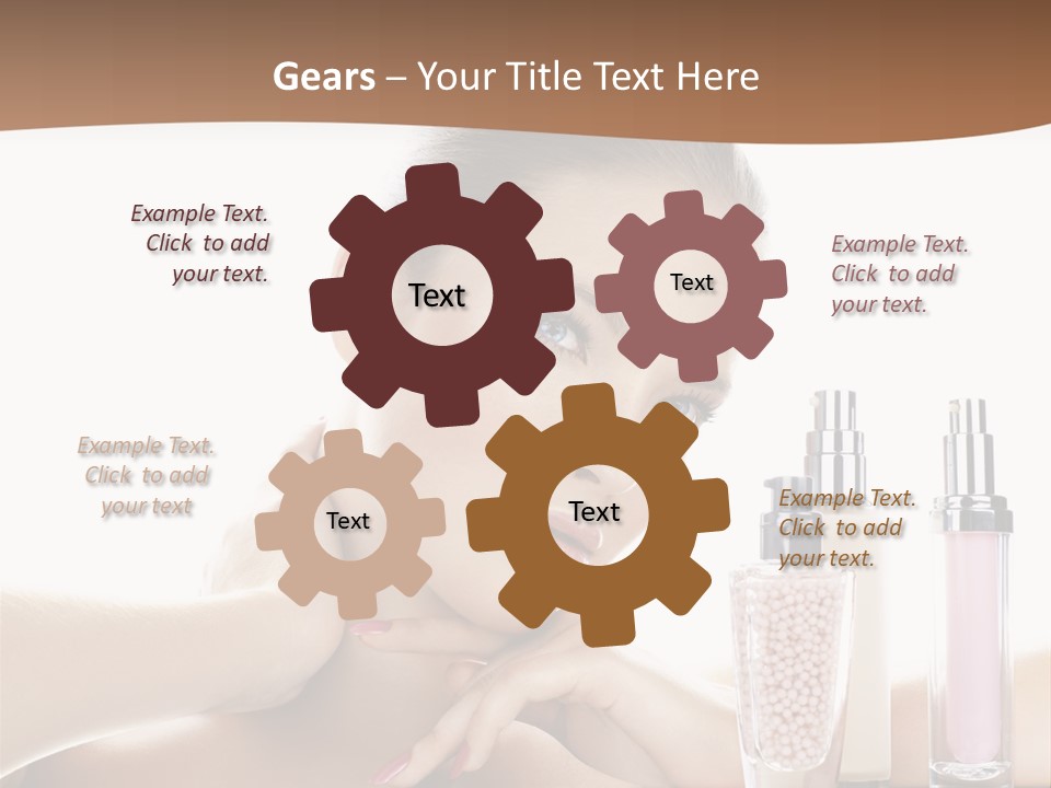 Mirror Girl Moisture PowerPoint Template