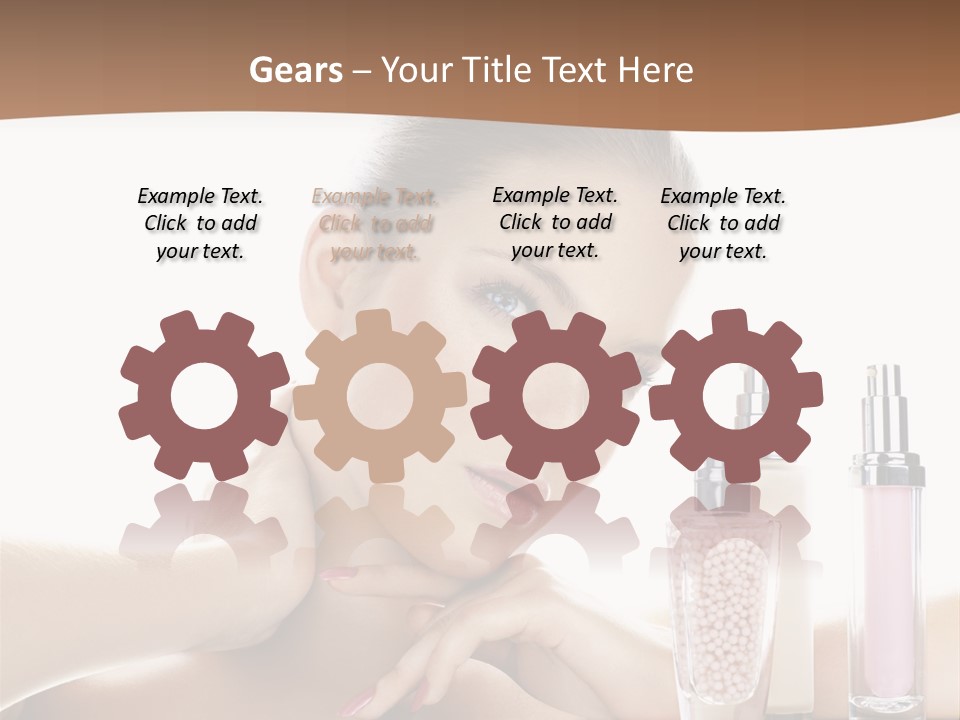 Mirror Girl Moisture PowerPoint Template