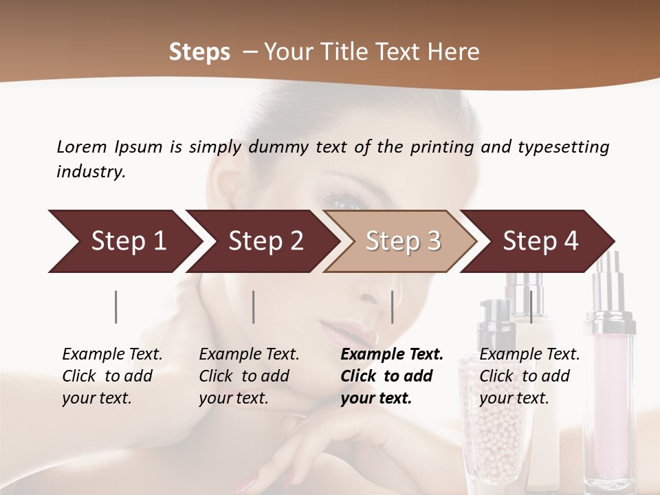 Mirror Girl Moisture PowerPoint Template