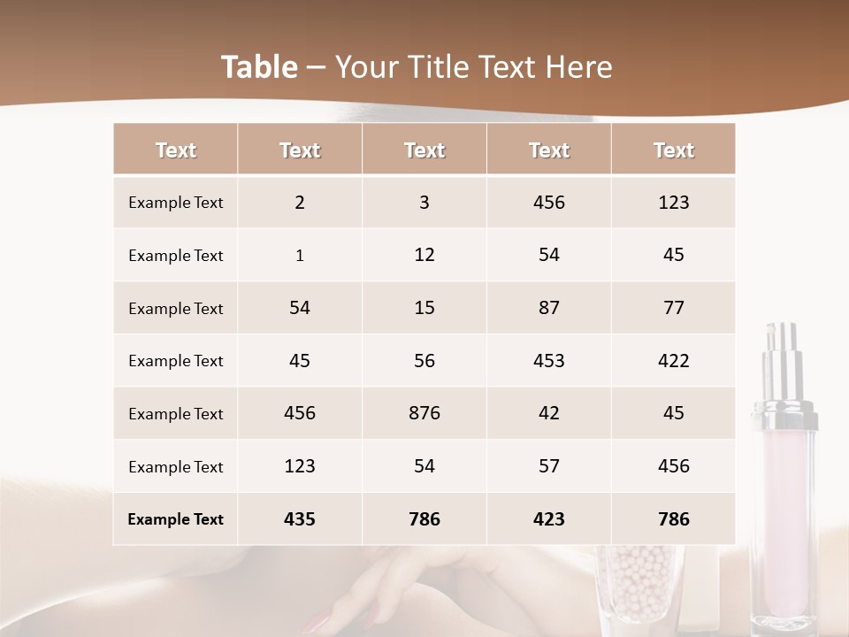 Mirror Girl Moisture PowerPoint Template