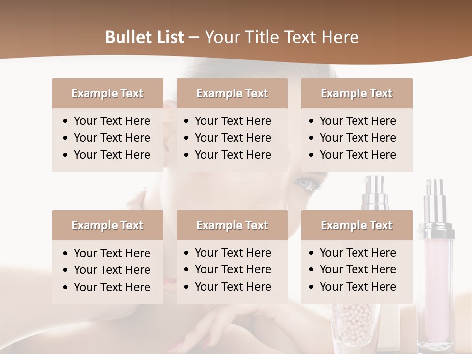 Mirror Girl Moisture PowerPoint Template