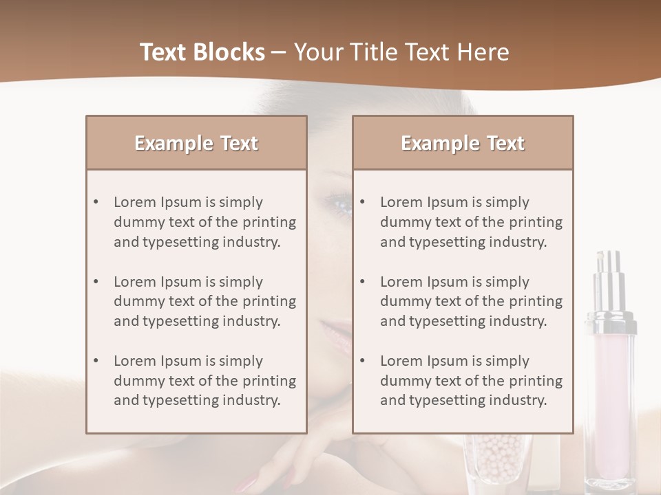 Mirror Girl Moisture PowerPoint Template