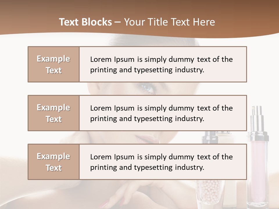 Mirror Girl Moisture PowerPoint Template