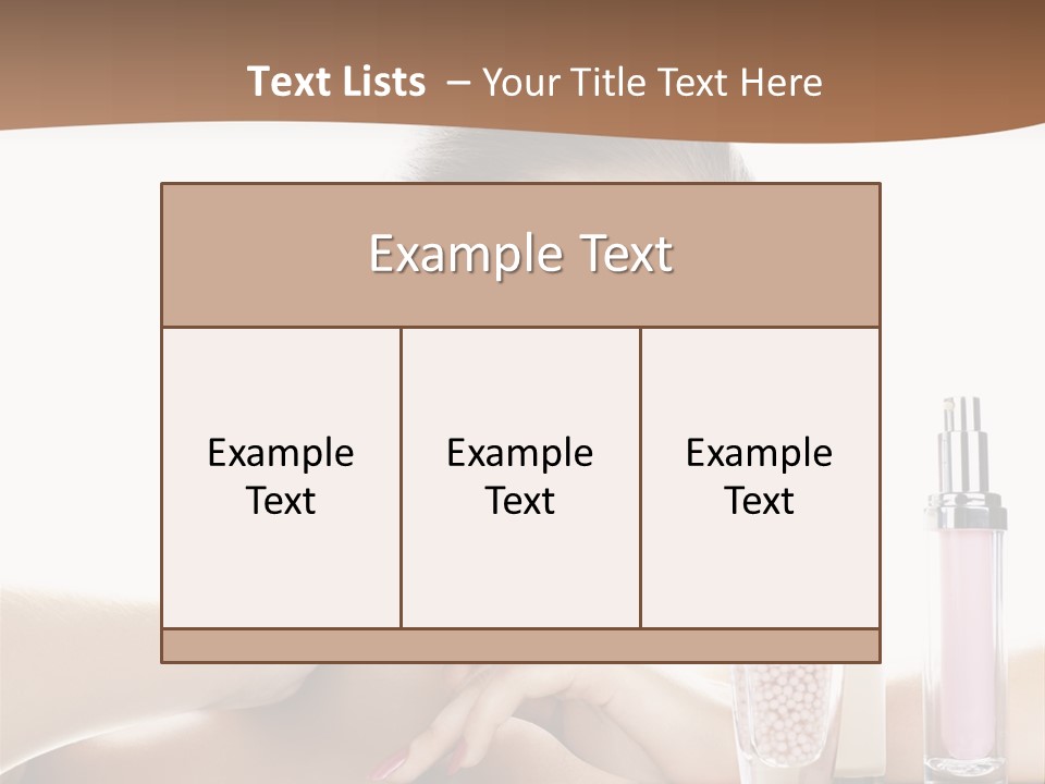 Mirror Girl Moisture PowerPoint Template