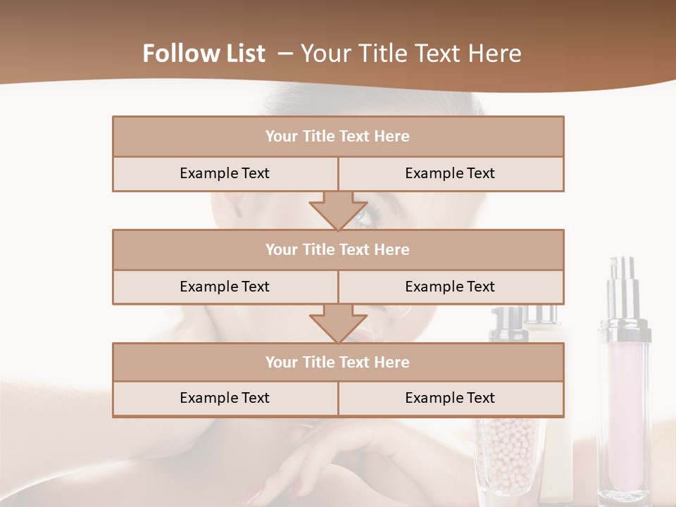 Mirror Girl Moisture PowerPoint Template
