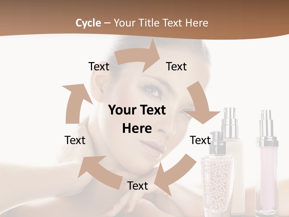 Mirror Girl Moisture PowerPoint Template