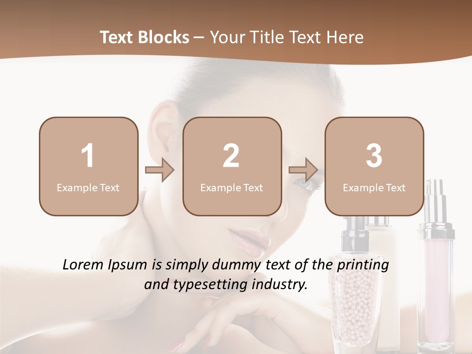 Mirror Girl Moisture PowerPoint Template